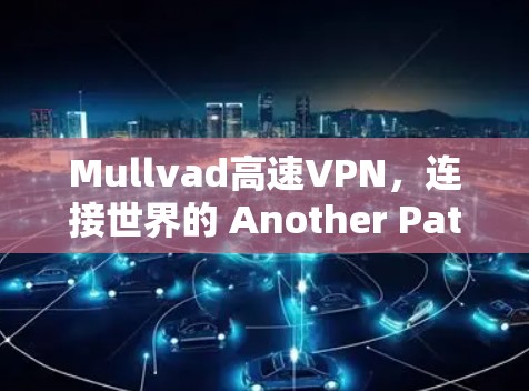 Mullvad高速VPN，连接世界的 Another Path