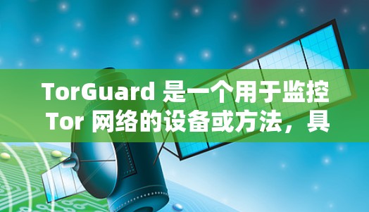 TorGuard 是一个用于监控 Tor 网络的设备或方法，具体包括以下几点