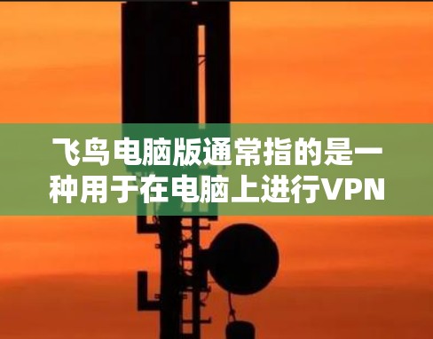飞鸟电脑版通常指的是一种用于在电脑上进行VPN操作的软件。以下是一些关于飞鸟电脑版的常见问题和解决方法