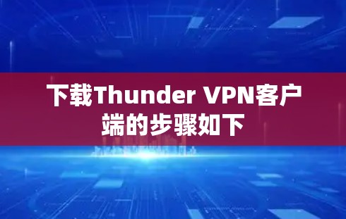下载Thunder VPN客户端的步骤如下