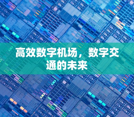 高效数字机场，数字交通的未来