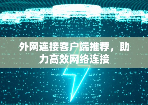 外网连接客户端推荐，助力高效网络连接