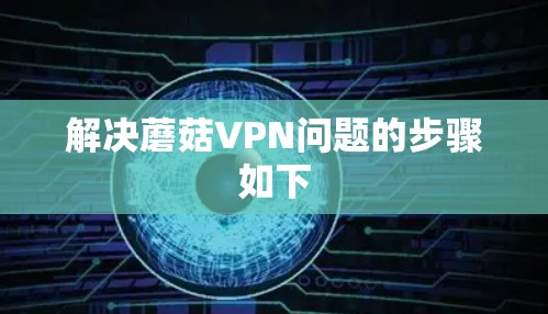 解决蘑菇VPN问题的步骤如下